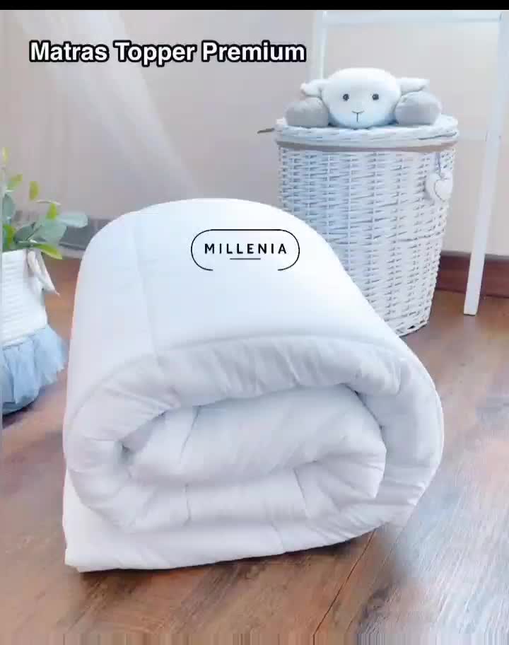 Matras protector premium tebal membuat kasur lebih nyaman Kain
