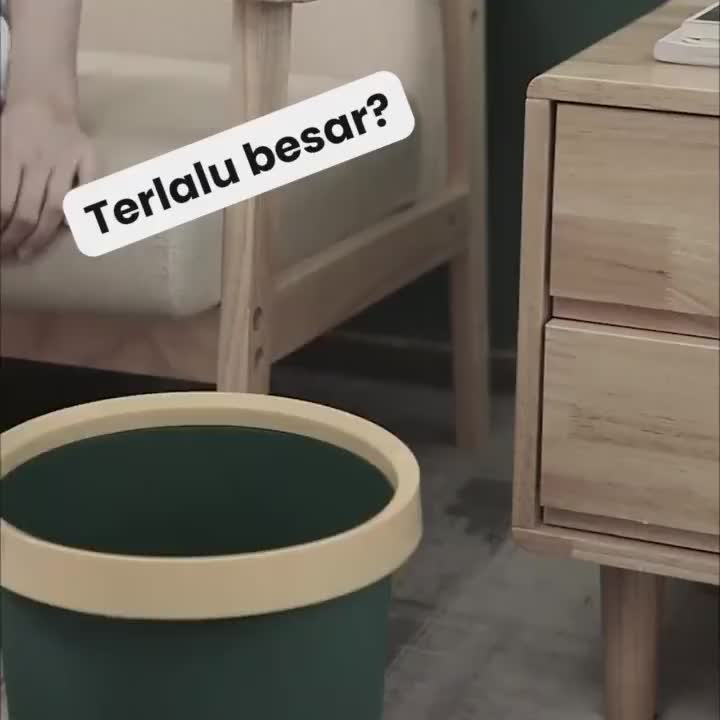 Halu Tempat Sampah Plastik Multifungsi Bentuk Persegi Kapasitas Besar Tempat Sampah Otomatis Dengan Tutup Trash Bin Tong Sampah HSB602