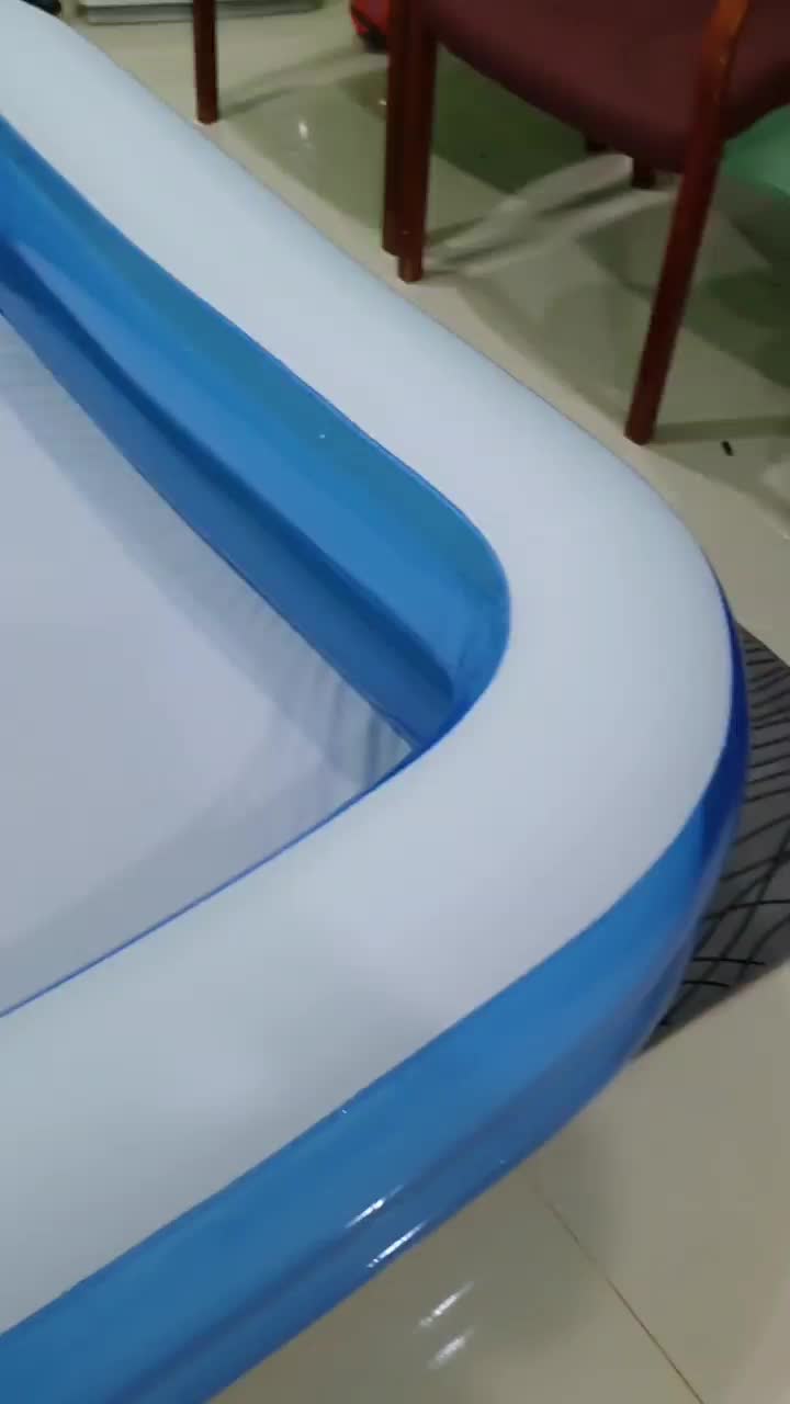 (COD) Kolam renang anak 2 METER kolam mandi bola ukuran jumbo inflatable pool kolam renang karet KERANJANG KUNING Kado Permainan