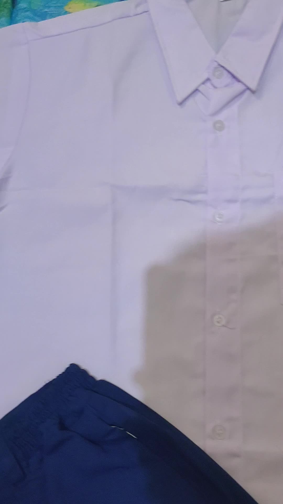 SERAGAM SEKOLAH SMP ROK BIRU PENDEK DAN BAJU PUTIH ROK+BAJU