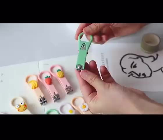 [COD] SK C957 Gunting Kuku Mini Karakter 3D Lucu dengan Gantungan Praktis Steel