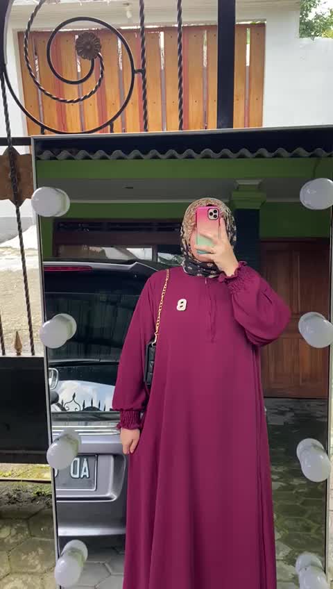 COD MIKEL GAMIS MAXI BUSUI CRINKLE JUMBO PREMIUM LD 130 - 140 MUAT BB 100 KG KE ATAS / TEBAL DAN NYAMAN FIT MERAH MUSLIM DRESS Airflow Hitam
