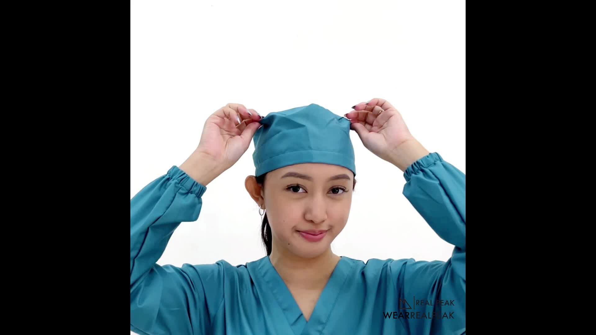 Baju OK TOYOBO DOKTER jaga Perawat petugas Medis Lengan PANJANG KARET ukuran S M L XL XXL