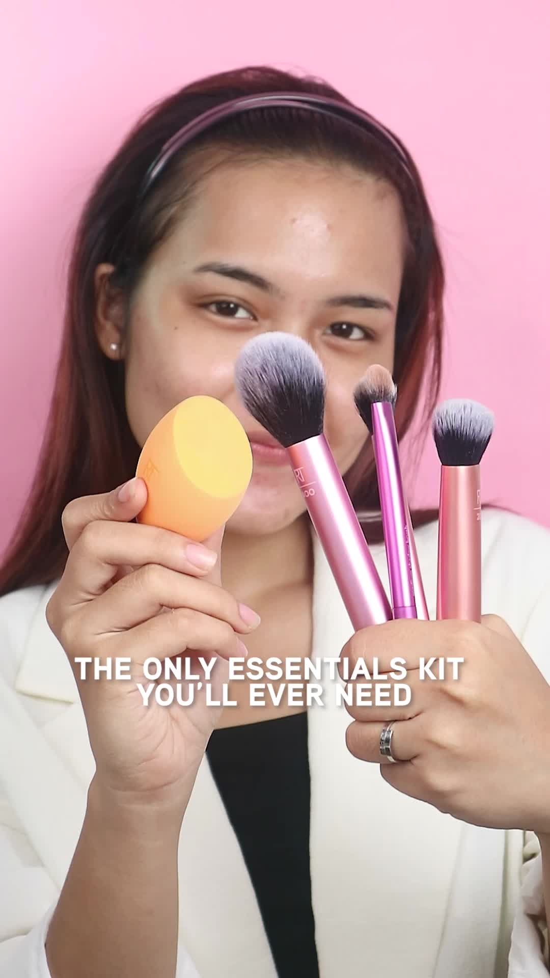 Real Techniques 1786 everyday essentials set brush set kuas makeup