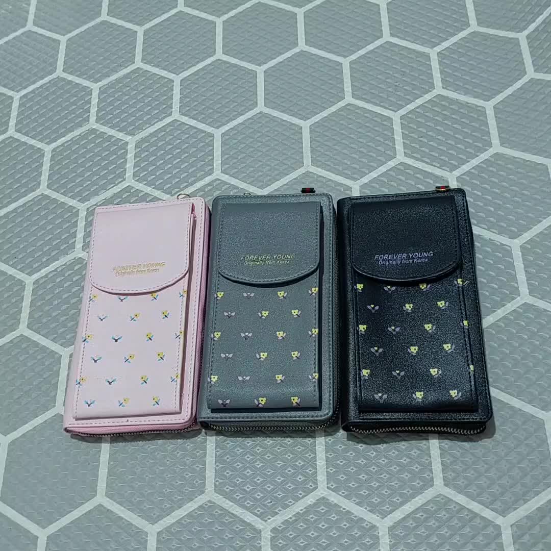 Dompet Pocket Hp Wanita Multifungsi Trend Korea Aestetic Premium Lucu Model Import Kekinian Viral Terbaru Selempang