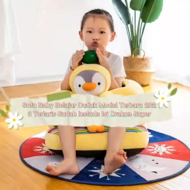 Sofa Bayi Jumbo Lucu | Sofa Bayi Motif Hewan | Sofa untuk Belajar Duduk Bayi Anak Import