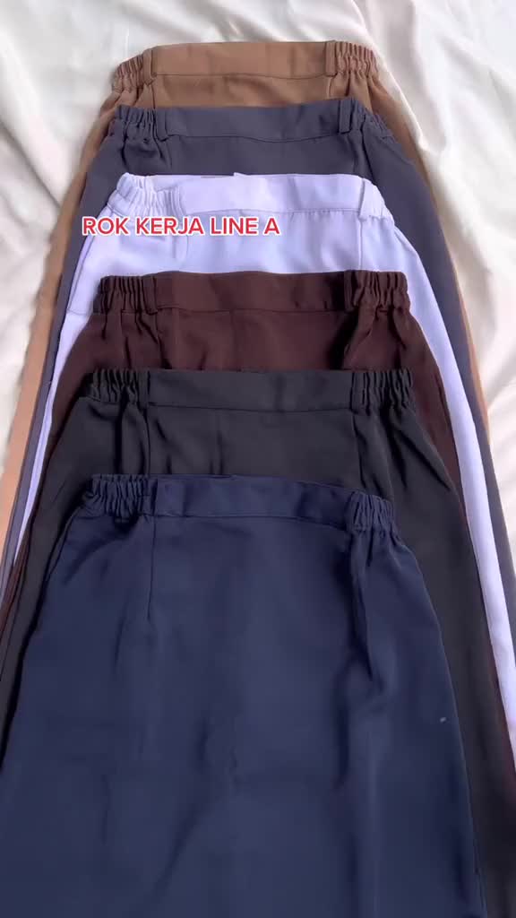 Rok Kerja A Line Maxi Size S - L4 Premium Quality