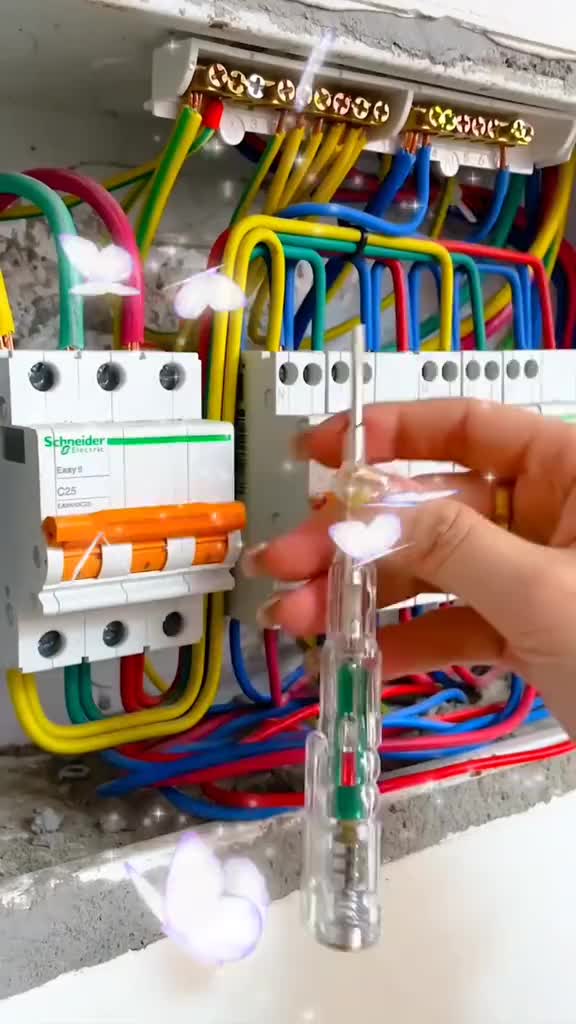 Obeng Tespen minus Test Listrik Tes pen Lampu LED Merah Hijau Tester Sensor Detektor Viral