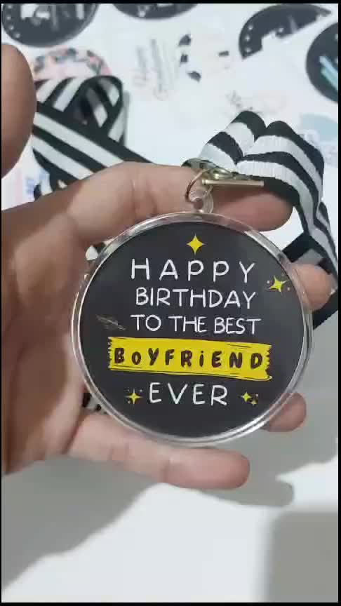 Medali Akrilik Best Boyfriend Ulang Tahun