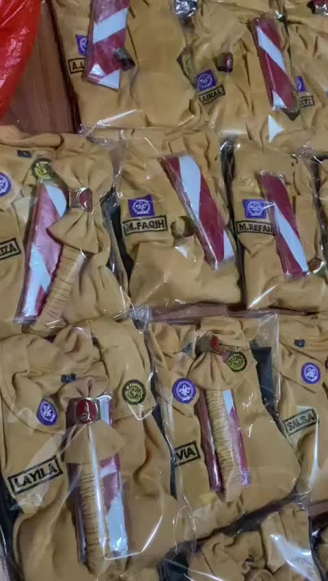 Baju pramuka bayi / baju pramuka / baju custome