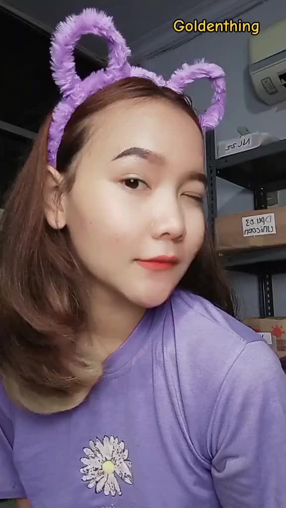Bando Bulu Kuping Beruang / bando telinga kucing Bando KOREA KEKINIAN KARAKTER TELINGA anak dewasa headbands wanita Plastik BDO-02 bando bandana korea