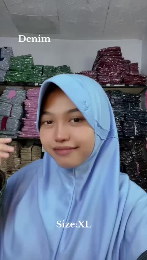 Kerudung sekolah tali tutup serut ped jilbab langsung instant bahan kaos premium Muslim Dewasa Renda Wanita Hitam Katun