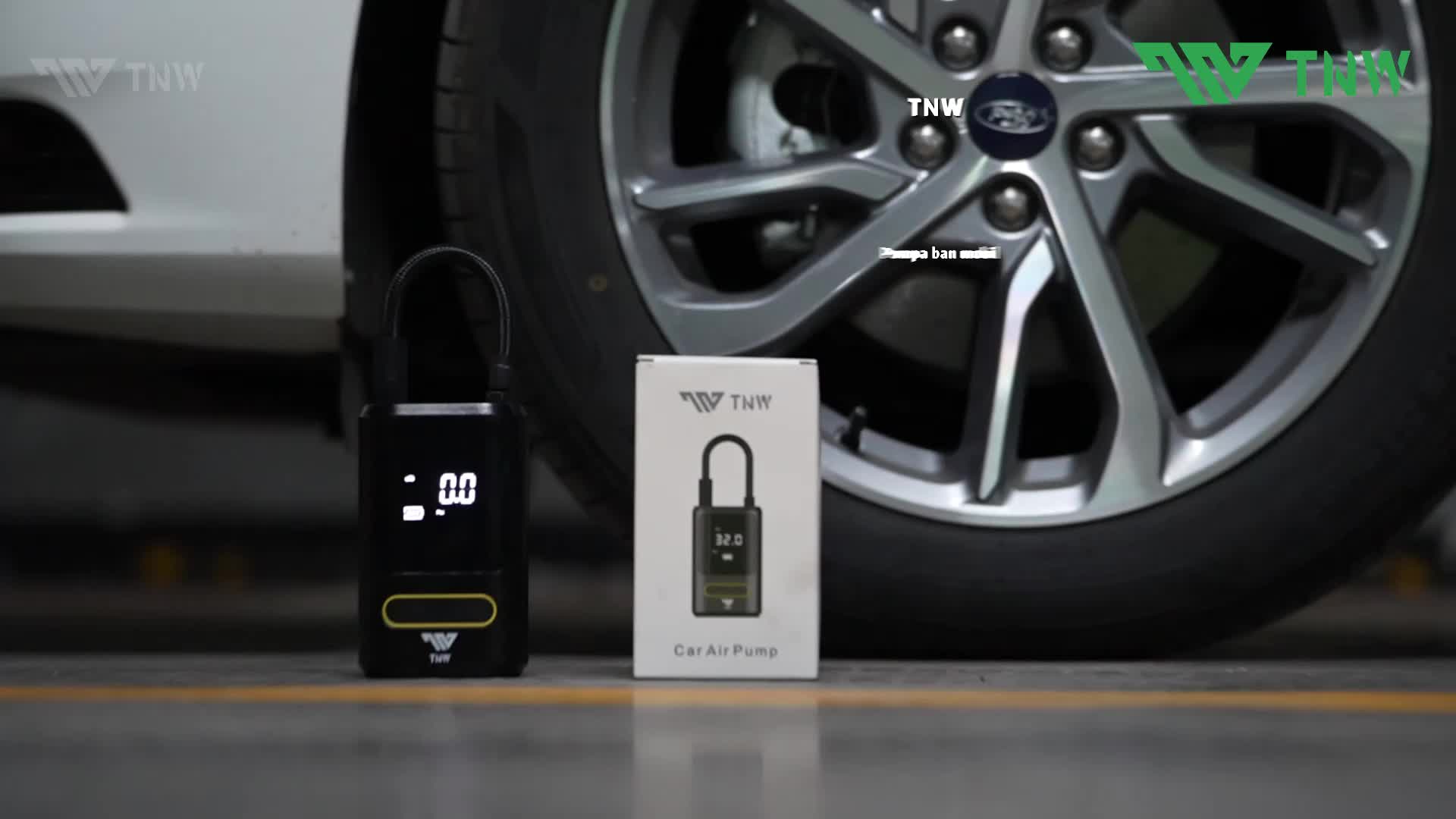 TNW CI10 Car Air Pump Tire Inflator Portable Pompa Ban Mobil dan Motor Mini Pompa Angin Elektrik 8000mAh
