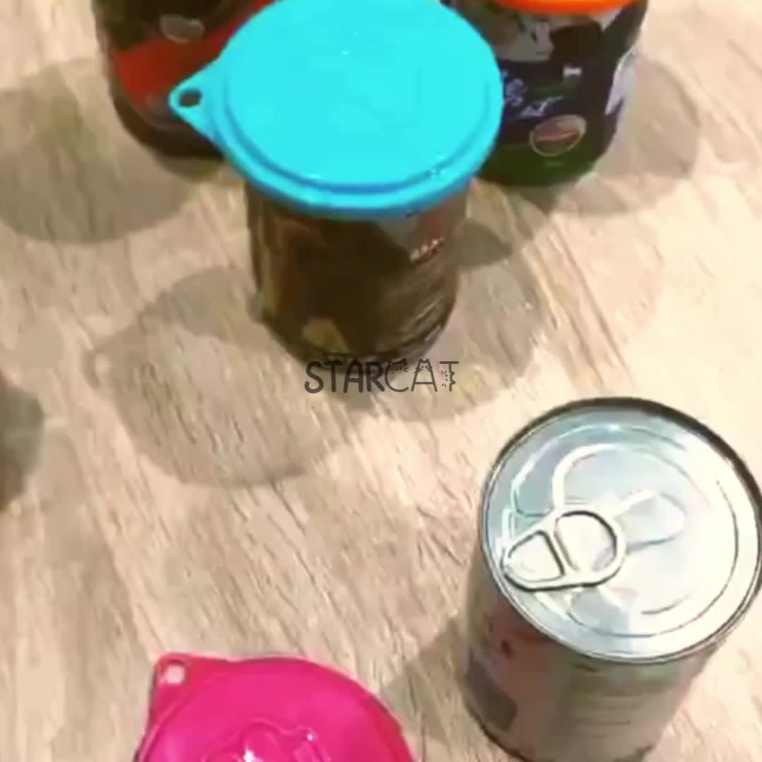 Penutup Kaleng Makanan Kucing Tutup Silikon Wet Food