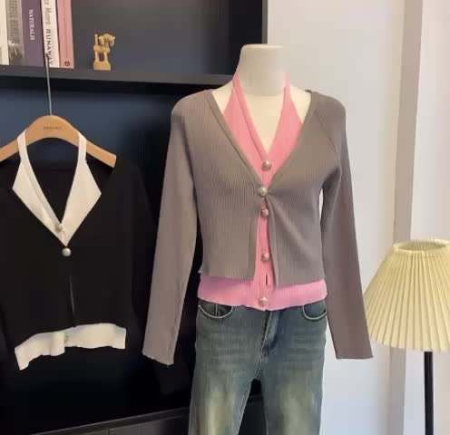JLOOKCO J070 ATASAN WANITA KOREAN STYLE RAJUT WANITA Baju Panjang