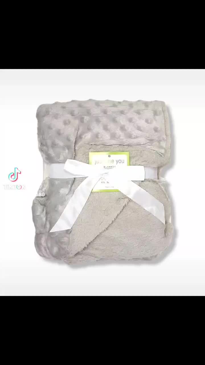 selimut double fleece import dot