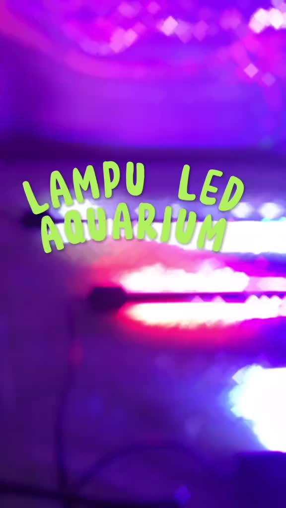 COD Lampu Aquarium Akuarium Aquascape LED Celup 20cm 30cm Warna Warni RGB