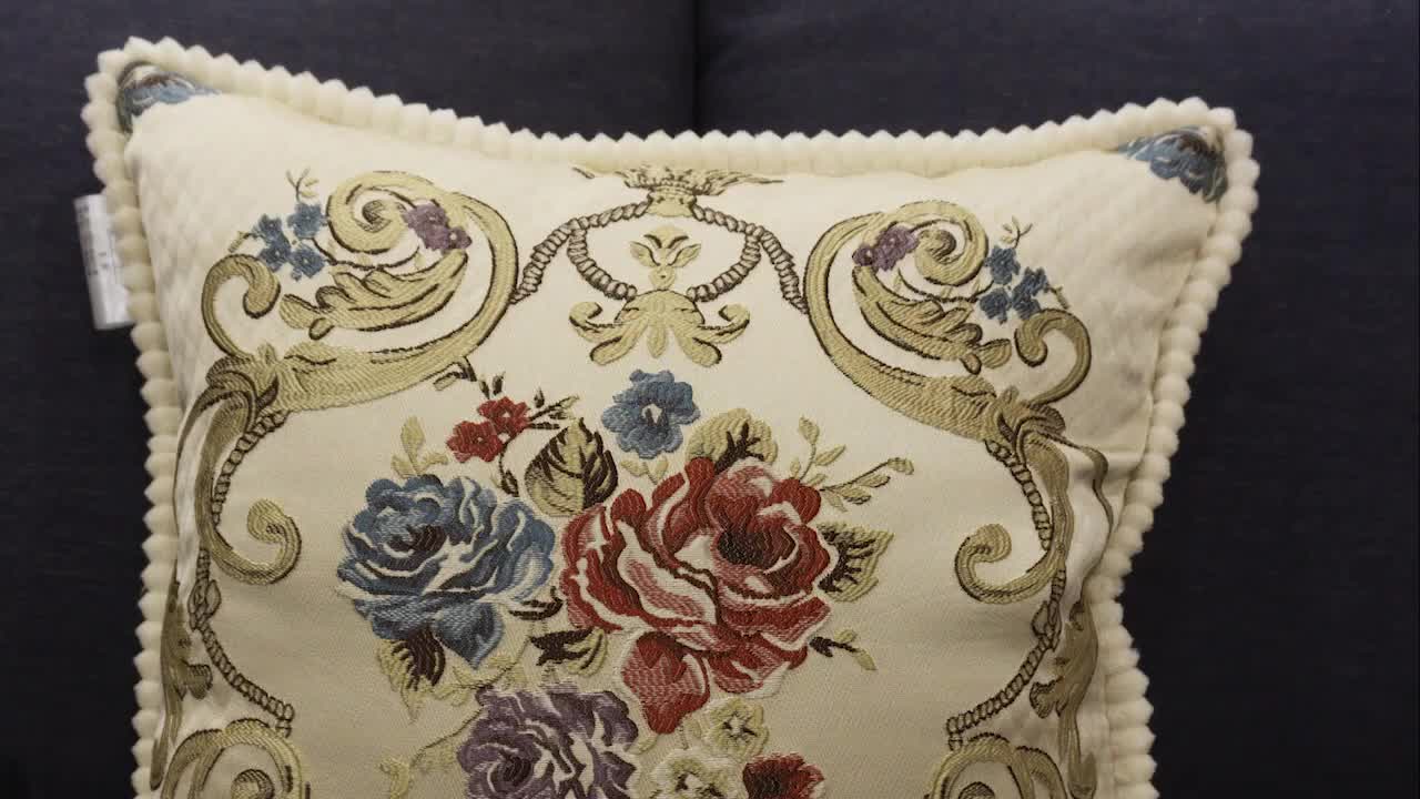 European Pillow Cover / Sarung Bantal Sofa Mewah Murah Premium Emboss Tebal Bordir