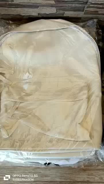 YOW Tas Ransel Wanita Simple Bahan Semi Kulit Tas Cewek Kasual Backpack