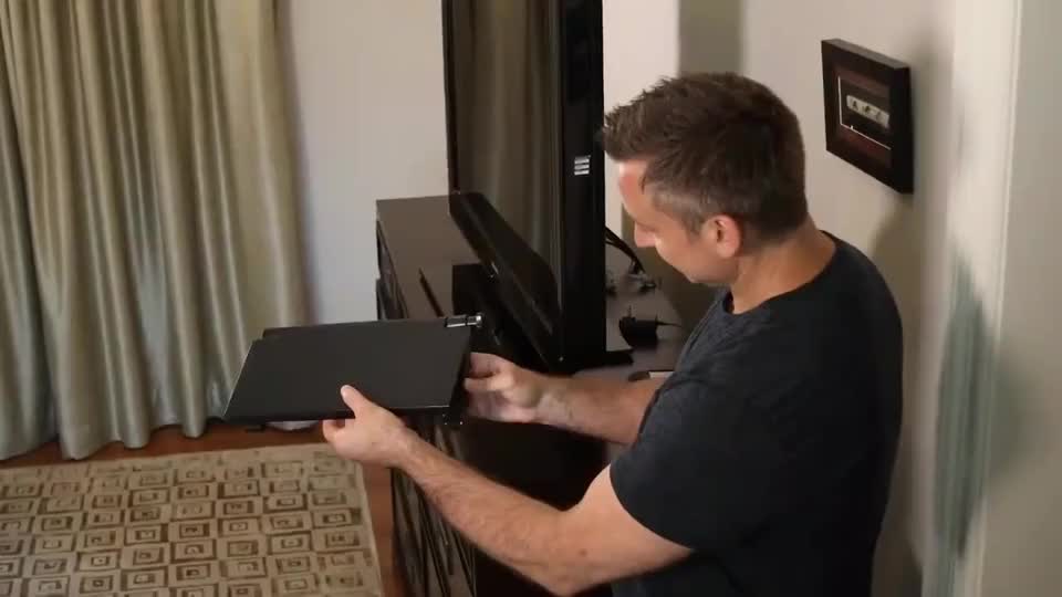 Rak Gantung TV Monitor Tatakan Remote Set Top Box Display Shelf Screen