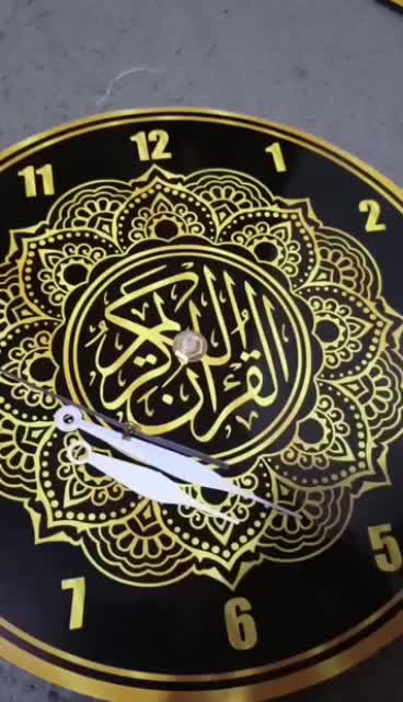 Jam Dinding kaligrafi Minimalis Unik 1 SET Pajangan