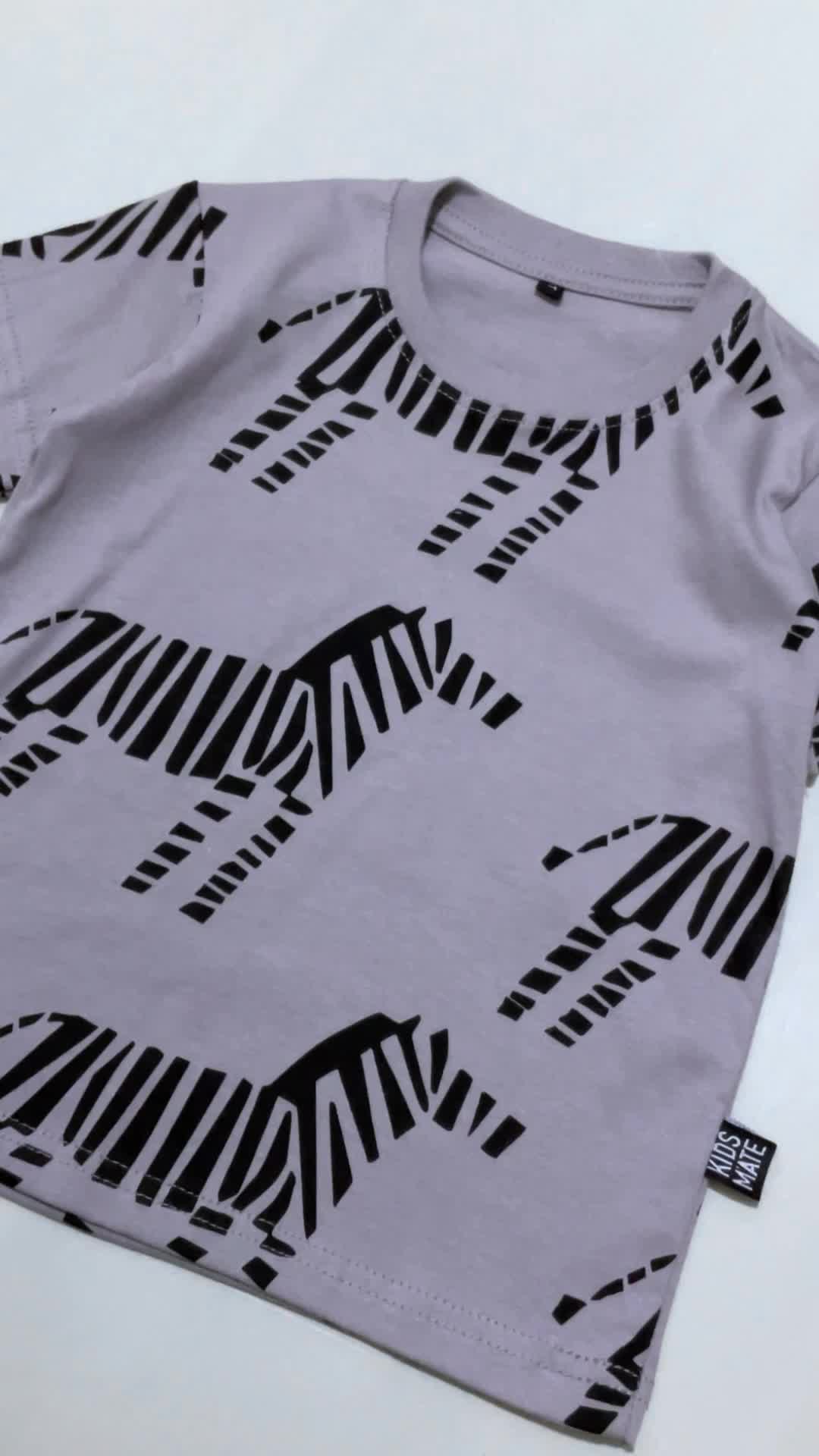Kaos Regular Full Printing Tshirt Zebra Kidsmate Official Fashion Anak