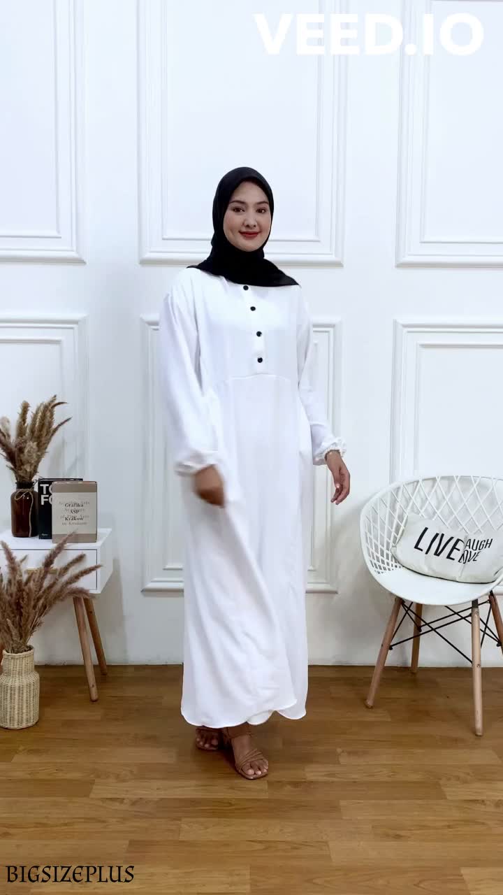 gamis kekinian jumbo Polos Baju Crinkle Muslim Wanita Airflow Dress
