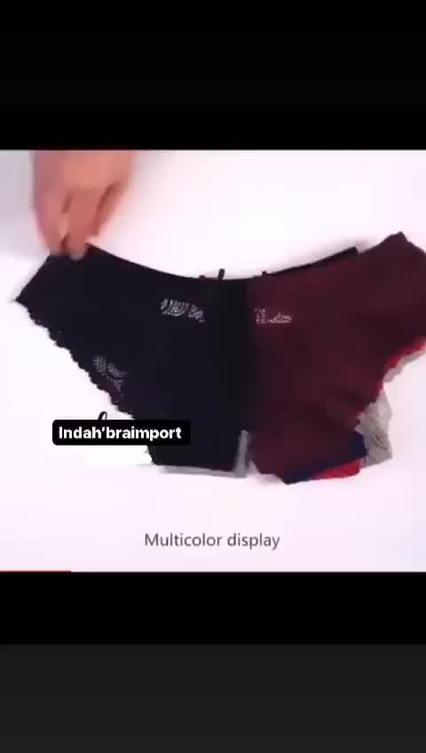1 LUSIN COD CD  RENDA BRUKAT MOTIF RENDA SEXY  BESAR TRANSPARANT CD CELANA DALEMAN WANITA SEXY