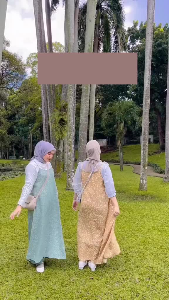 OVERALL DRESS / INARA OVERALL MOTIF / SLOOPY MOTIF BUNGA / DRESS Muslim Panjang Wolfis Maxi