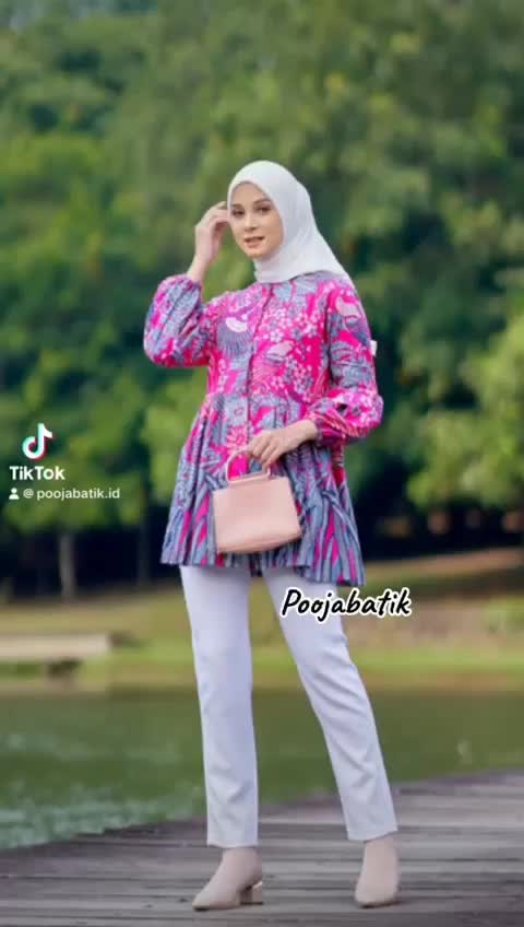 BLOUS RUMPUT AYU PINK BAJU BATIK ATASAN WANITA