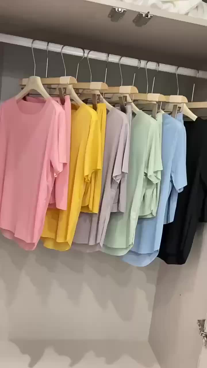 Thara Short Set Baju Tidur Wanita Dewasa Lengan Pendek Celana Pendek Motif Polos Piyama Fashion Setelan Sleepwear Pajamas