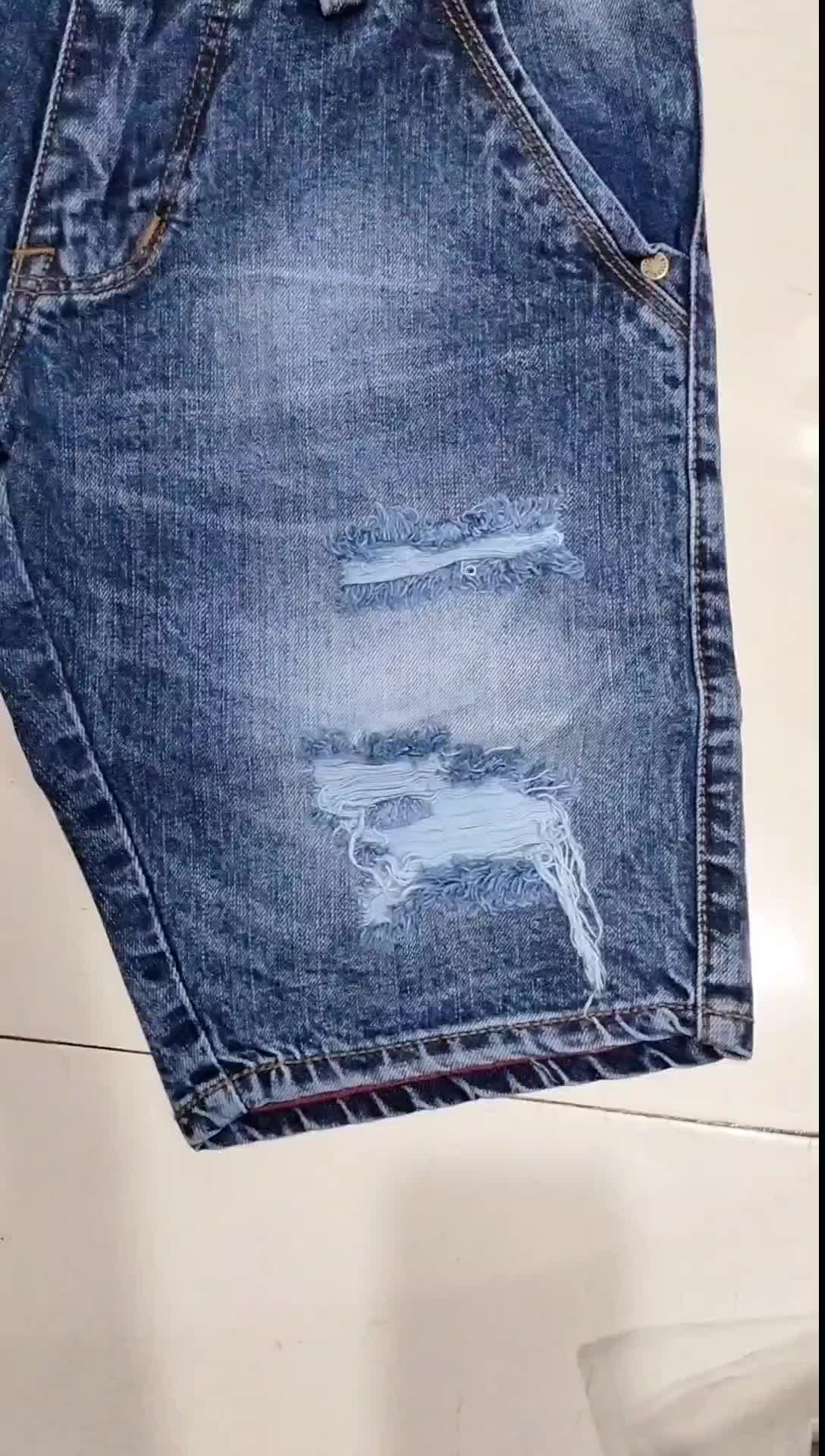 celana pendek sobek mc wiscer,celana model terbaru 2023,celana pendek sobek pria Santai Denim Jeans
