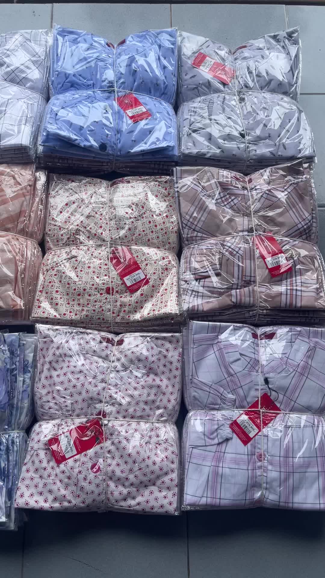 BLOUSE 3C (PART 1) KATUN MOTIV SANGHAI LENGAN KARET LENGAN PANJANG