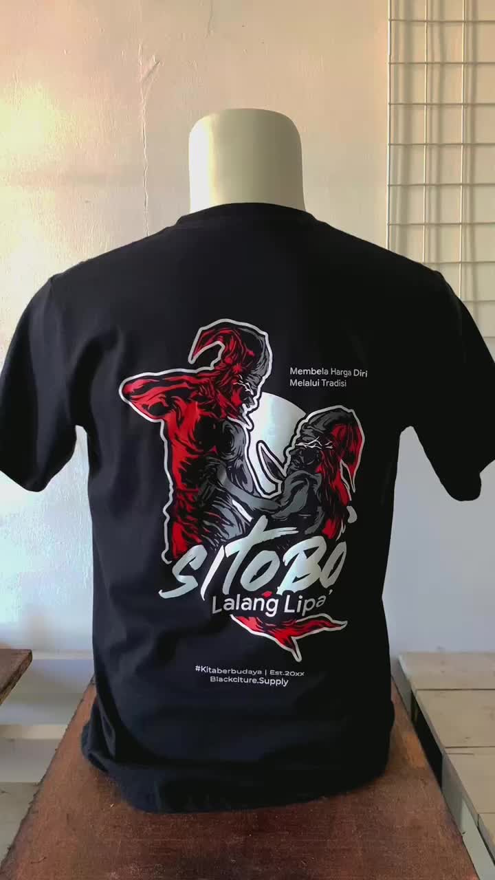 Kaos Budaya Edisi Sitobo / Kaos Makassar / Kaos Bugis / Kaos Pria / Kaos Keren / Kaos Cowok / Distro Makassar Baju Oblong