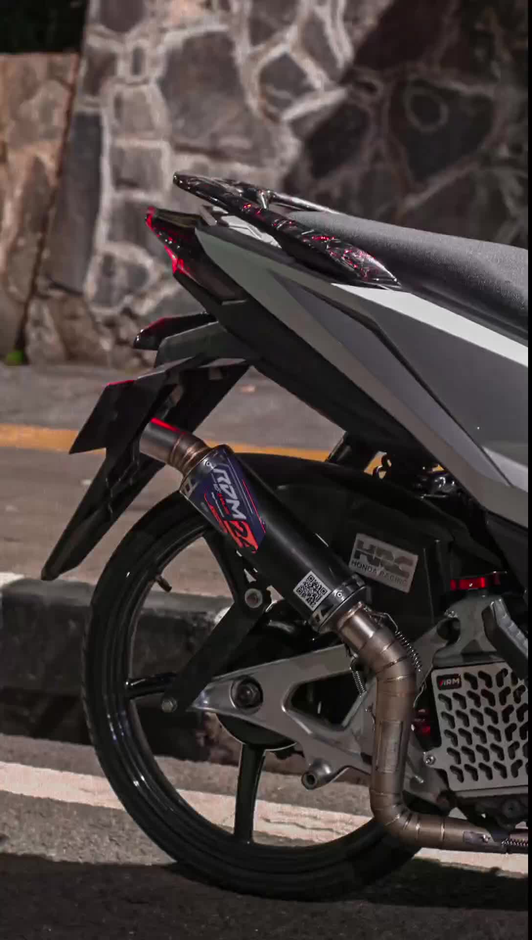 Knalpot Original RDM24 Samlong Type RSthree Black Powder Cotting Inlet 38,45,50 NMAX Aerox Pcx Beat Mio Vario Bulat Laser