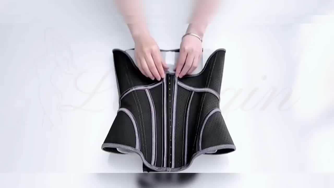 19 Tulang Lateks Korset Sabuk Korset Wanita Yang Disempurnakan Tiga Baris Gesper Pinggang Premium Sport Korset Waist Shaper Compression Core Corset Pinggang Pembentuk Tubuh Kebugaran