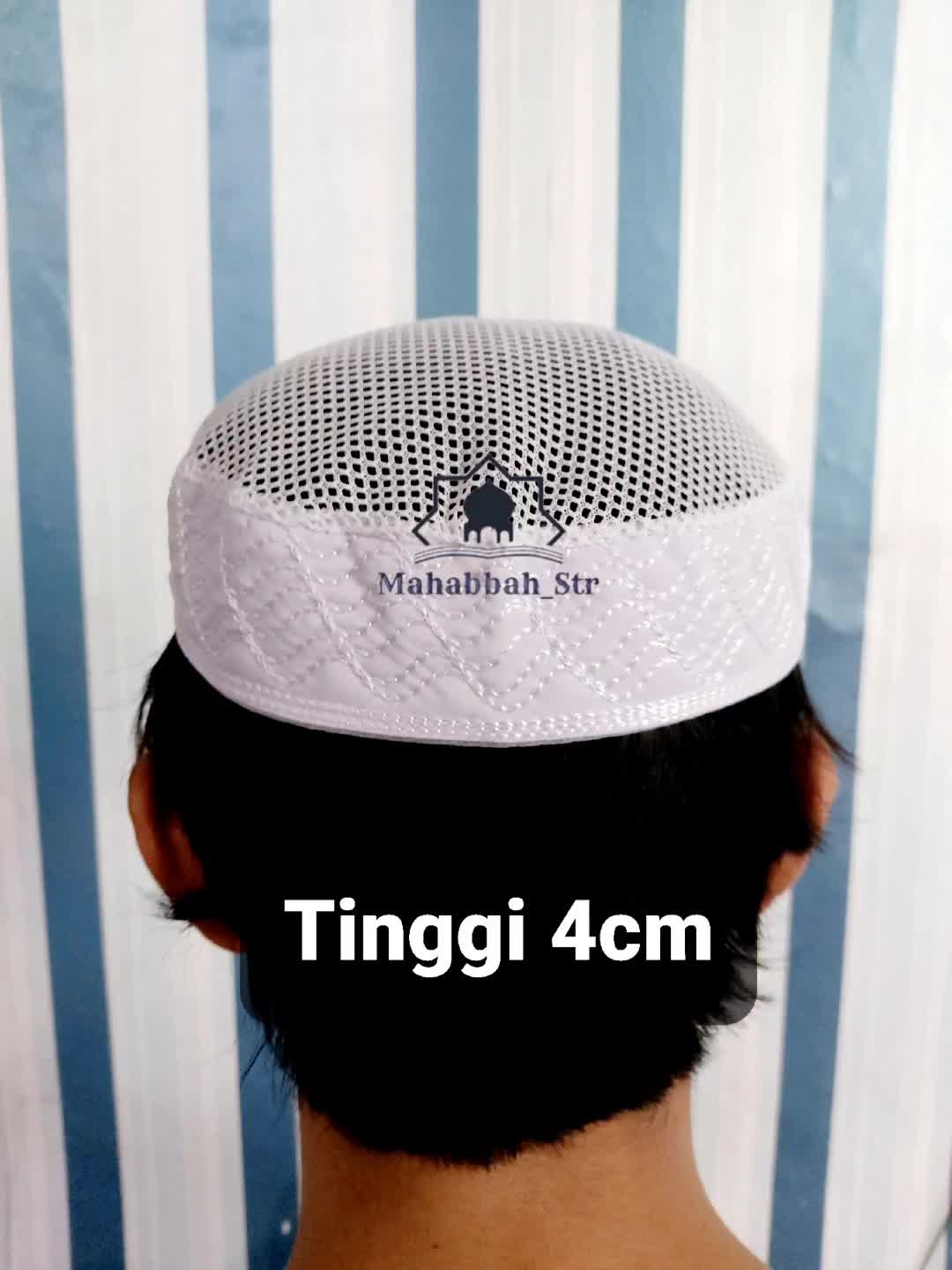 Peci Madinah Jaring Kopiah Haji Tinggi 4cm 5cm dan 6cm 7cm 8cm
