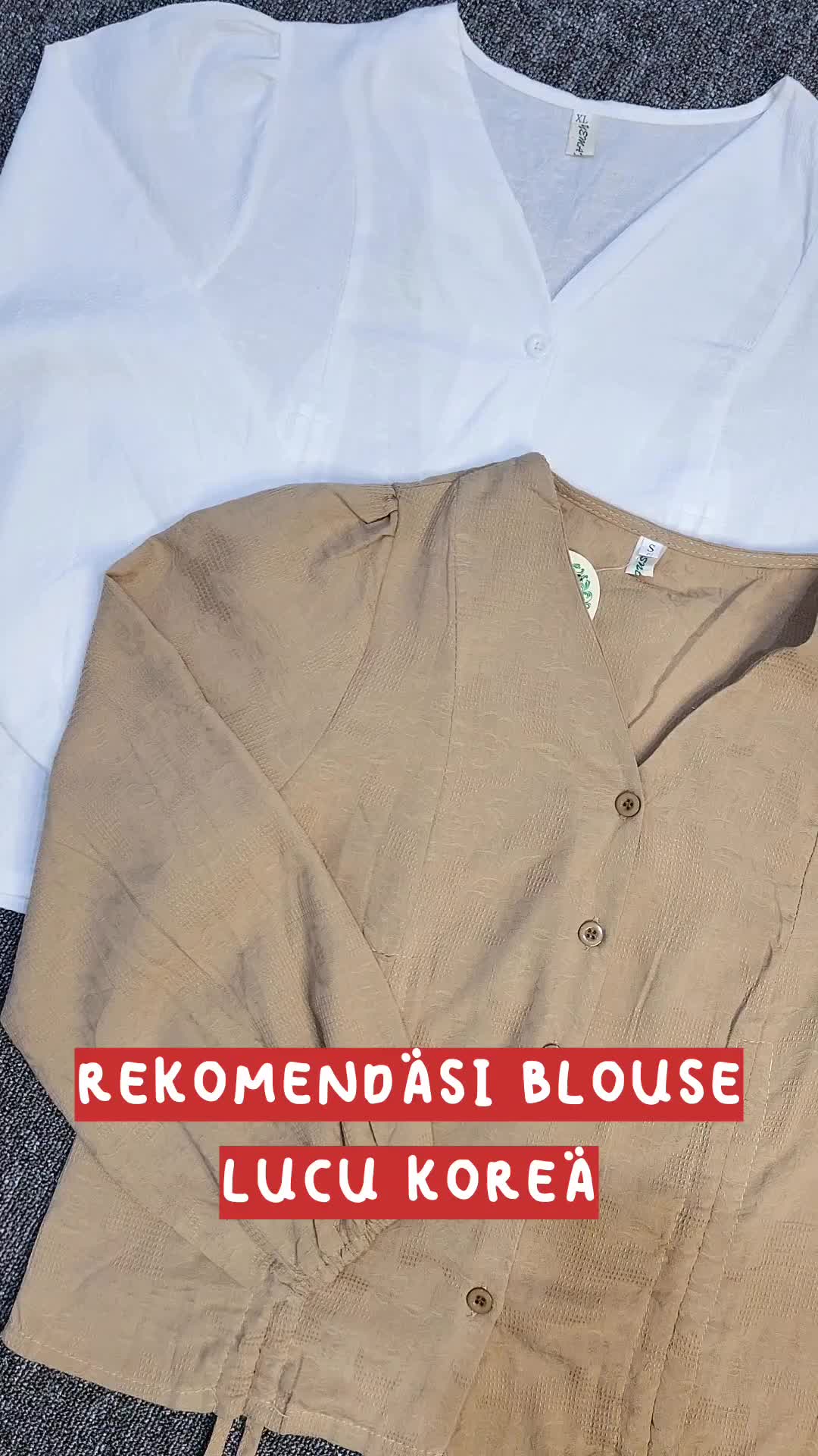 Atasan Lengan Panjang Wanita Lengan Balon Serut Tali Kemeja Katun Baju Bunga Muda Motif