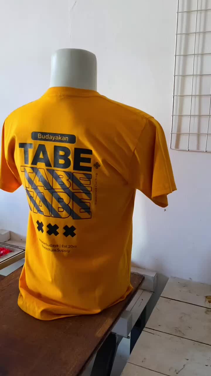 Kaos Budaya Edisi Tabe Kuning Mustard / Kaos Makassar / Kaos Bugis / Kaos Pria / Kaos Keren / Kaos Cowok / Distro Makassar Baju Oblong