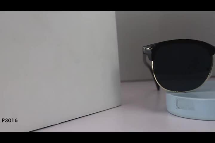 Kacamata Hitam Pria Sunglasses Fashion Korean Style Lensa UV400 Polarized Bahan TR-90 & Metal Slim Colore.in Eyewear P3016
