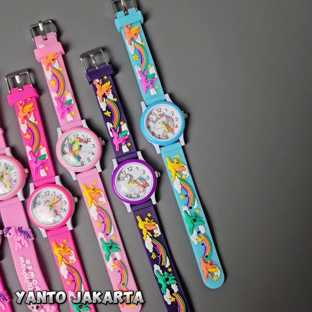 JAM TANGAN ANAK PEREMPUAN KARAKTER LITTLE PONY
