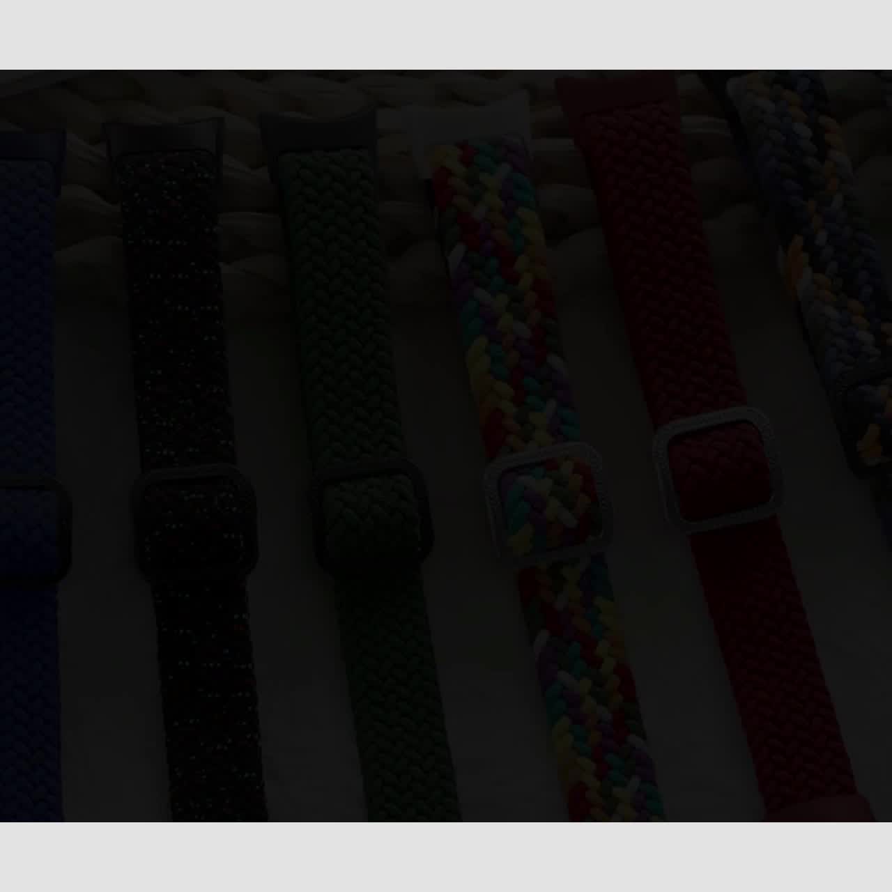 Pengganti Tali Jam Tangan Sport Nylon Strap for Mi Band 10 9 8 7 6 5 4 3 NFC Elastic Band for Xiaomi Mi Band 10 9 8 7 6 5 4 3 Polos Warna Adjustable Soft Wristband Bracelet Smartwatch Accessories Merah