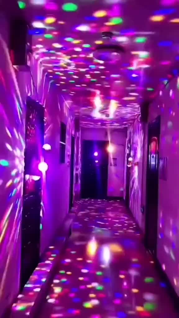 6W Rotating Crystal Magic Ball RGB LED Stage Bulb E27 Lamp for Disco E27 Kristal Lampu