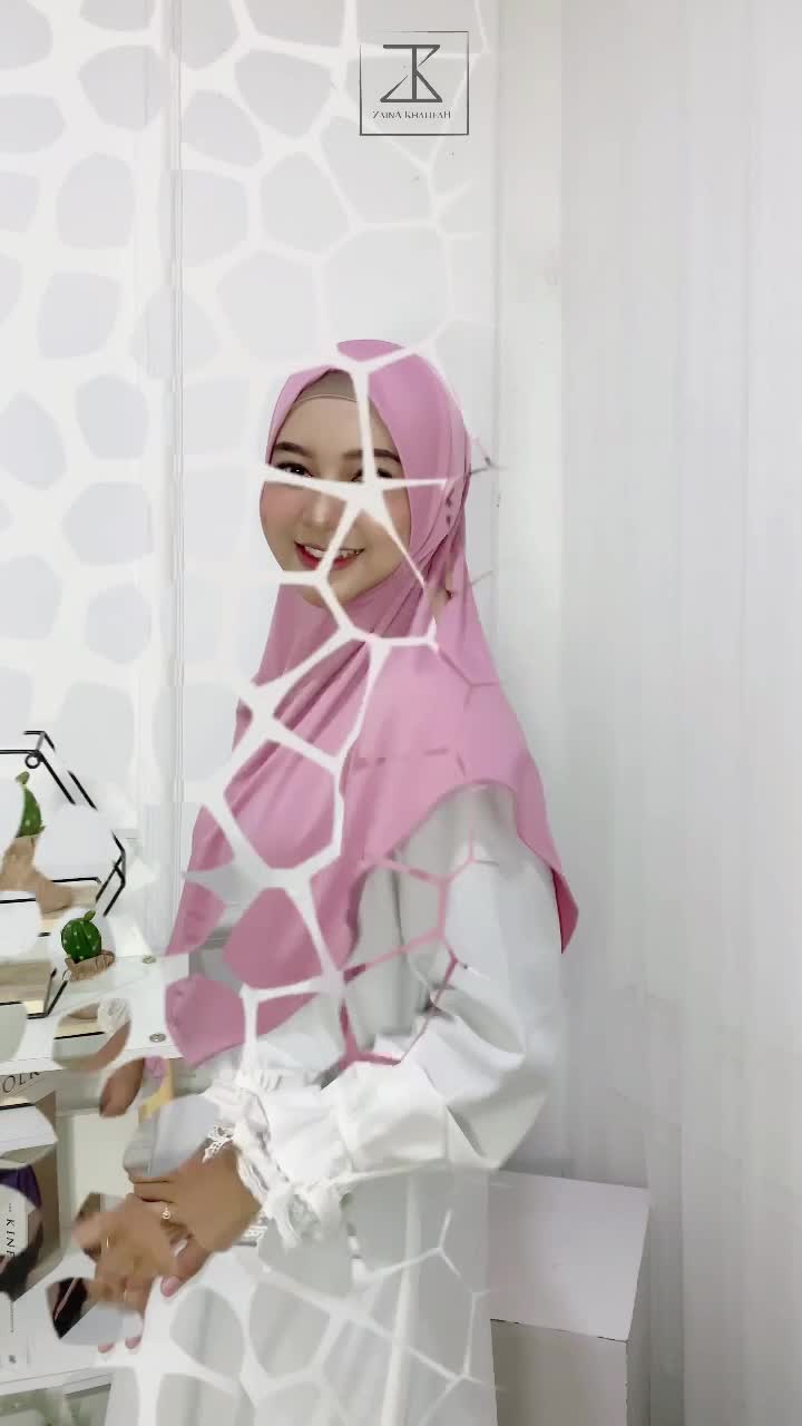 Hijab Bergo Hamidah Soft pet | Jilbab Instant Malaysia Pet Jersey Premium | Hijab Sport Hamidah Non Pet