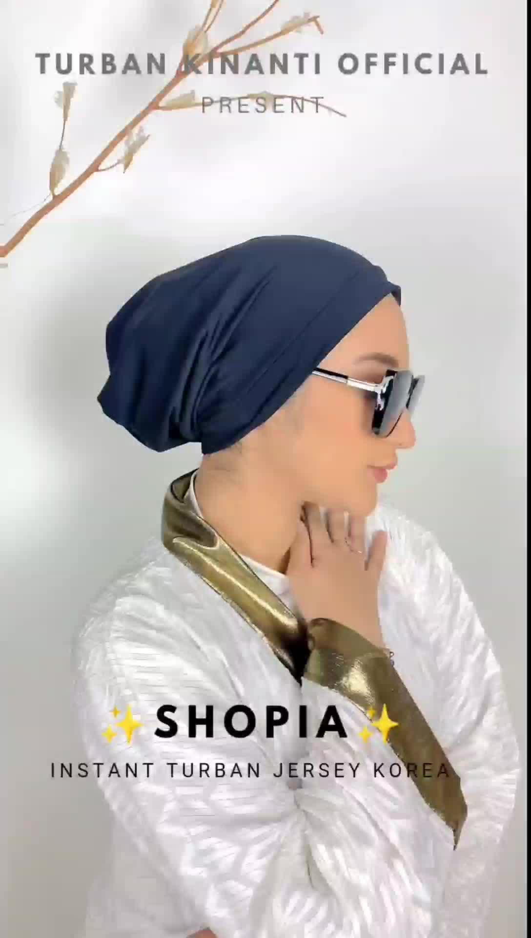 Shopia Turban Instan Jersey Korea ciput basic kaos xaviera