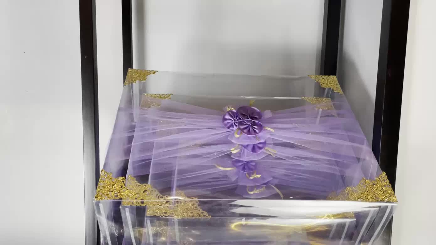 Kotak Seserahan Pernikahan Lamaran Wedding Engagement Tipe Tile Satin Untuk Hantaran Pernikahan Wadah Hadiah Cream