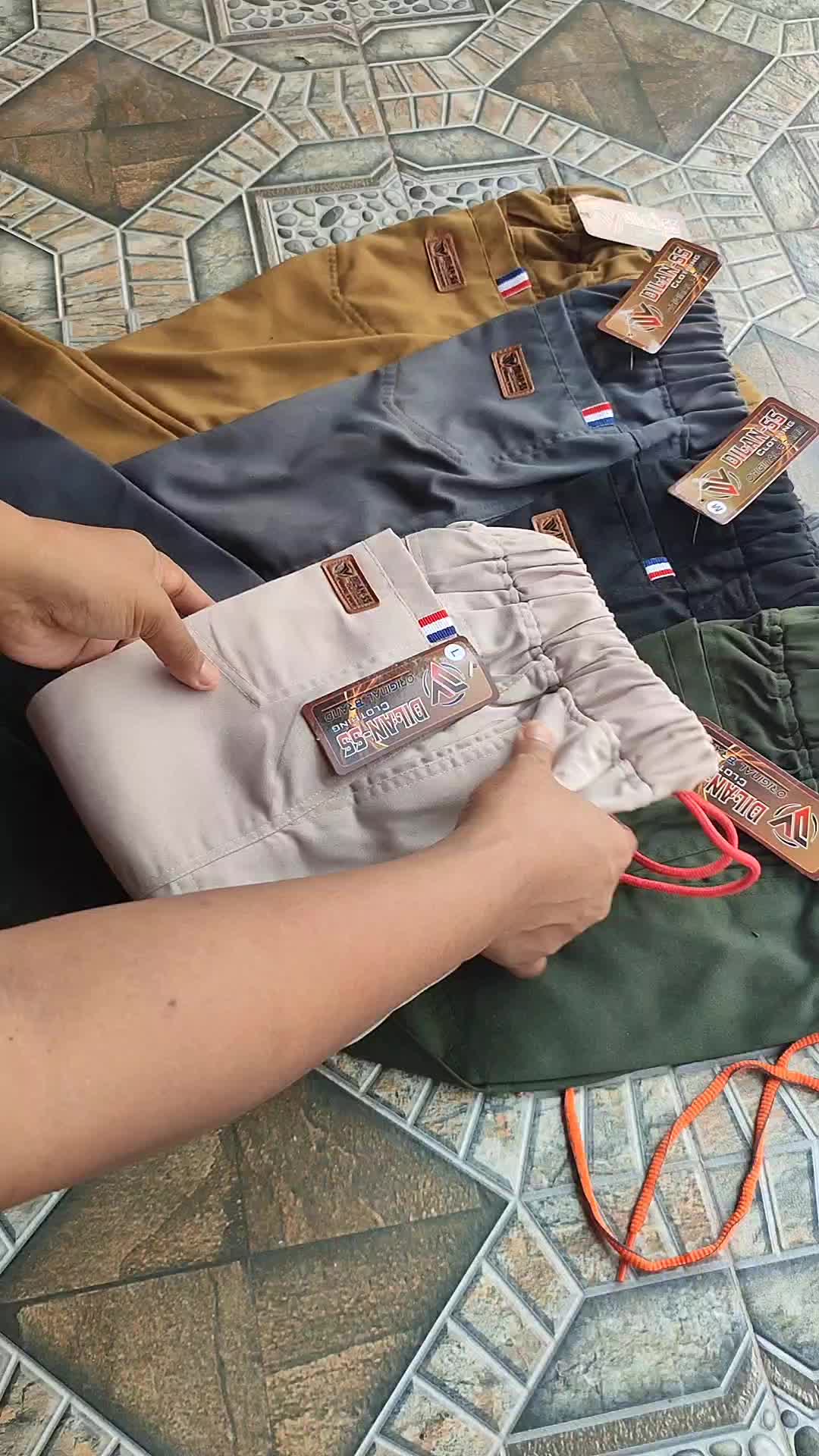 Celana Dilan-Celana Panjang Anak Laki-Laki Anak Usia 3-10 Tahun Fashion Polos retro xl bawahan Pakaian
