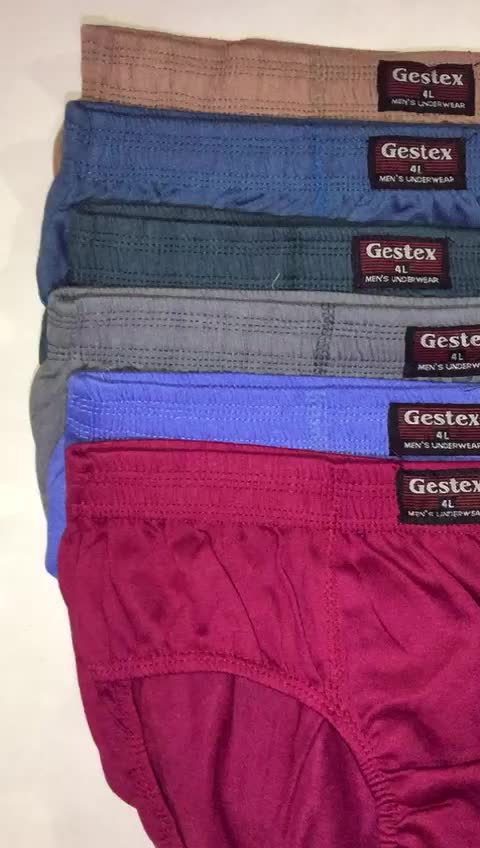 Gestex Celana Dalam Pria Dewasa Bahan Katun Murah Set Isi 6pcs Nyaman Lembut Boxer Karet Cowok