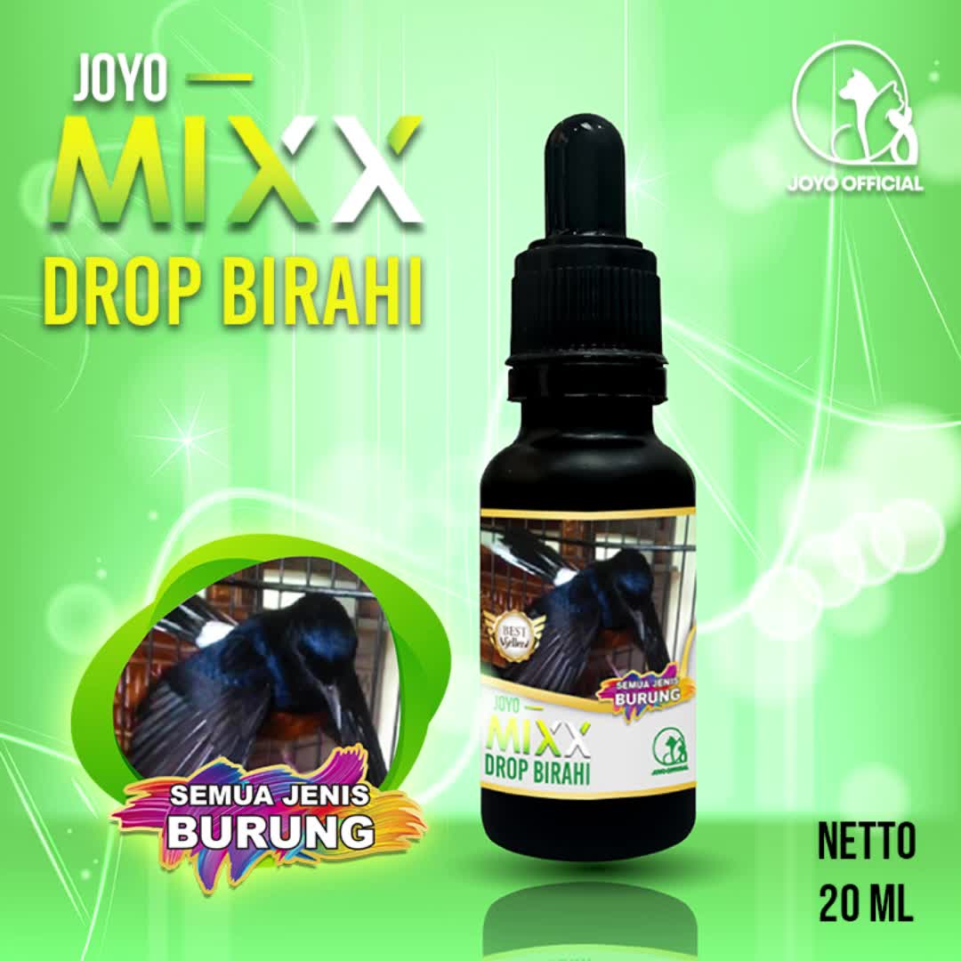 VITAMIN PENURUN BIRAHI | VITAMIN DROP BIRAHI BURUNG | VITAMIN BURUNG OVER BIRAHI DAN NGELOWO | JOYO MIXX DROP BIRAHI 20ML