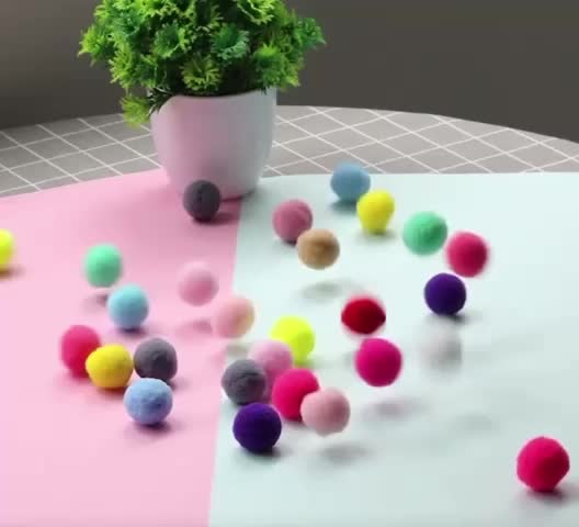 Bola Busa Kucing Bola Elastis Tanpa Lonceng Cat Ball Toy Mixed Colour